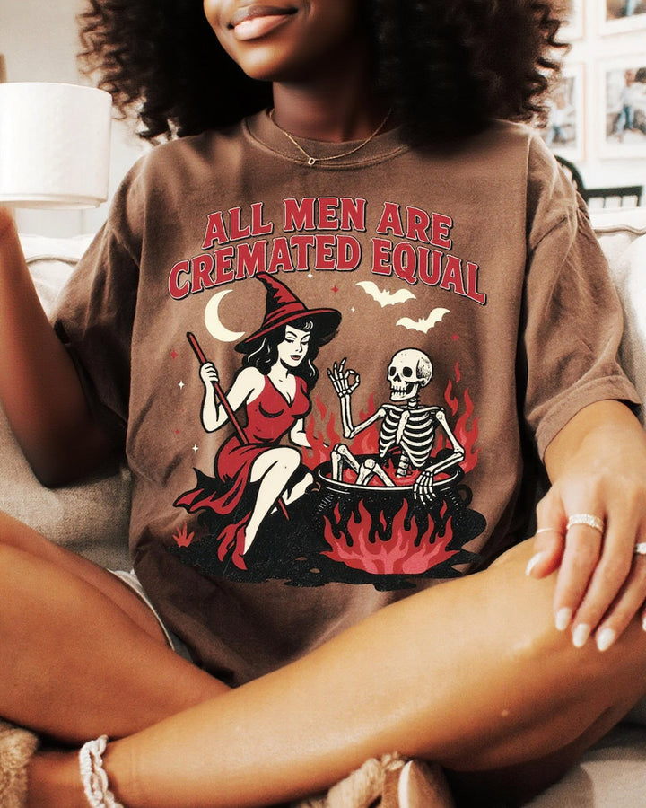 Feminist Halloween Sublimation 100% Cotton Crew Neck Short Sleeve Tshirt