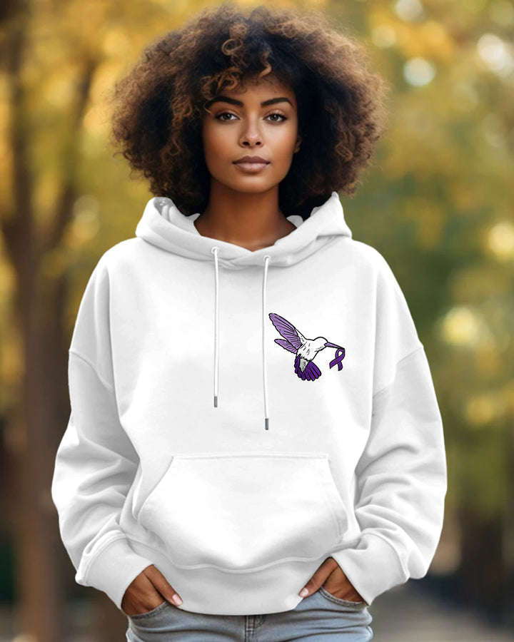 Protecting Women's Rights Cotton Long Sleeve Hooded Sweat