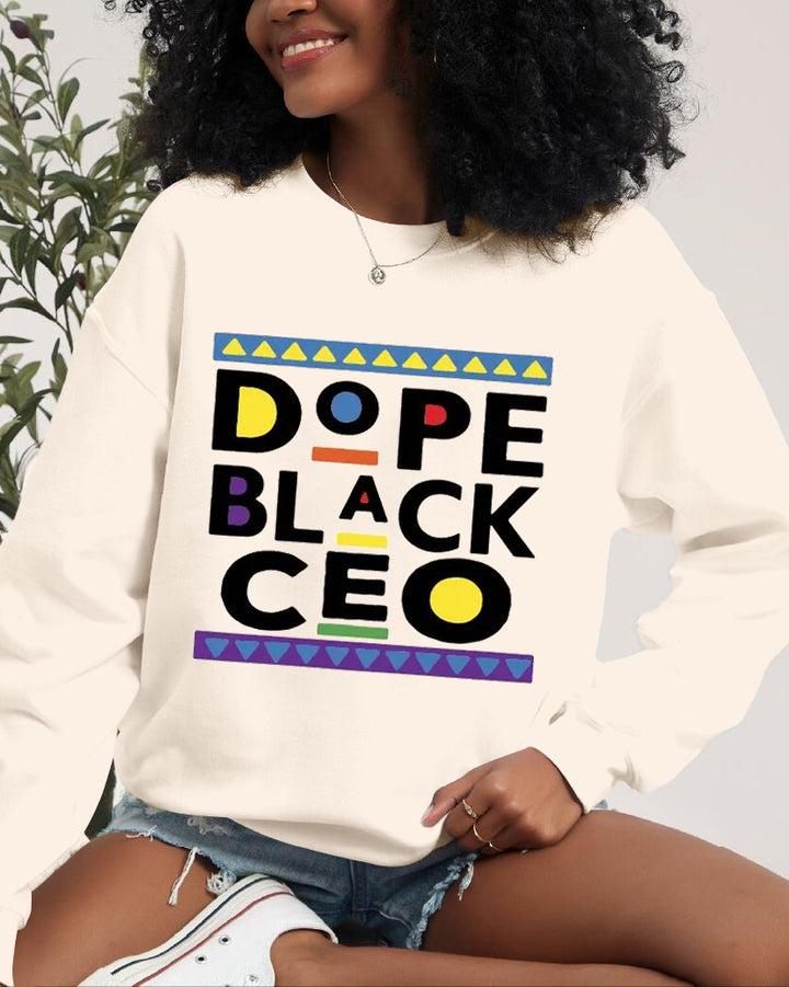 Dope Black CEO Crewneck Long Sleeve Sweatshirt