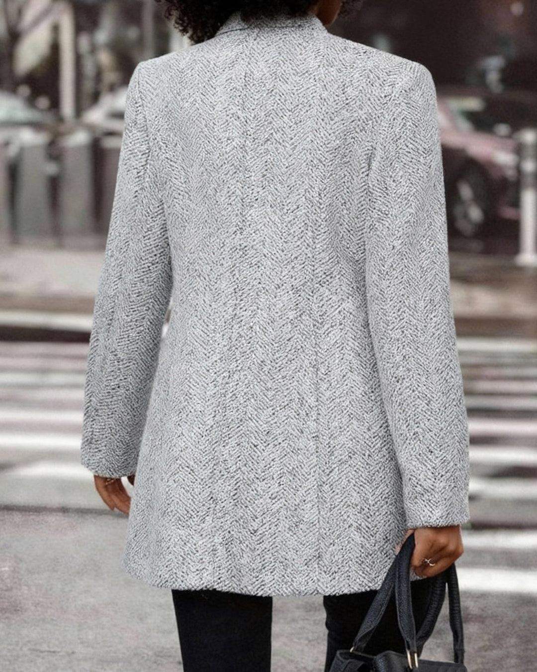 Women's Street Hipster Thickened Woolen Coat