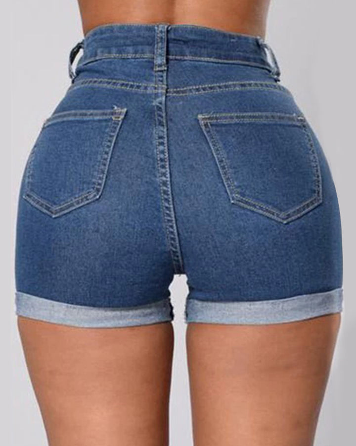 Women's High Stretch-Edge Denim Shorts