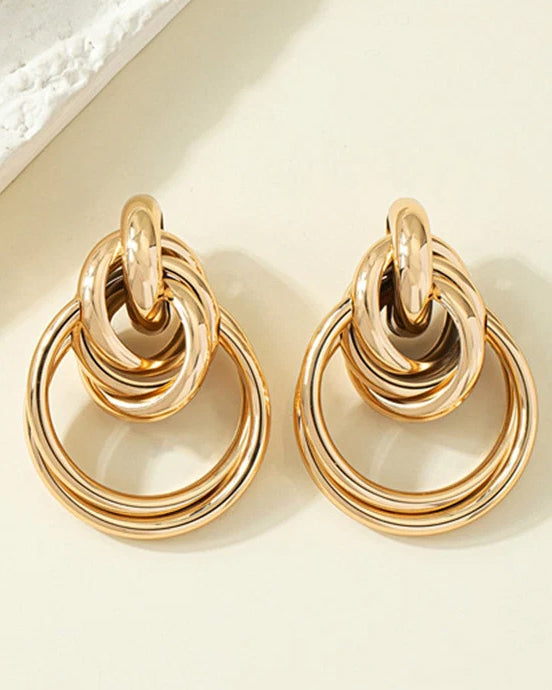 Geometric Drop Earrings