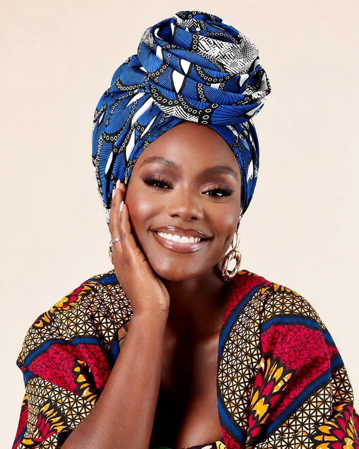 Stylish and Elegant Ankara Totem Turban Hat Headscarf Hat