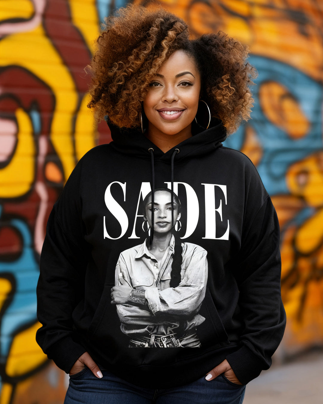 Sade Portrait Design Long-sleeved Hoodies