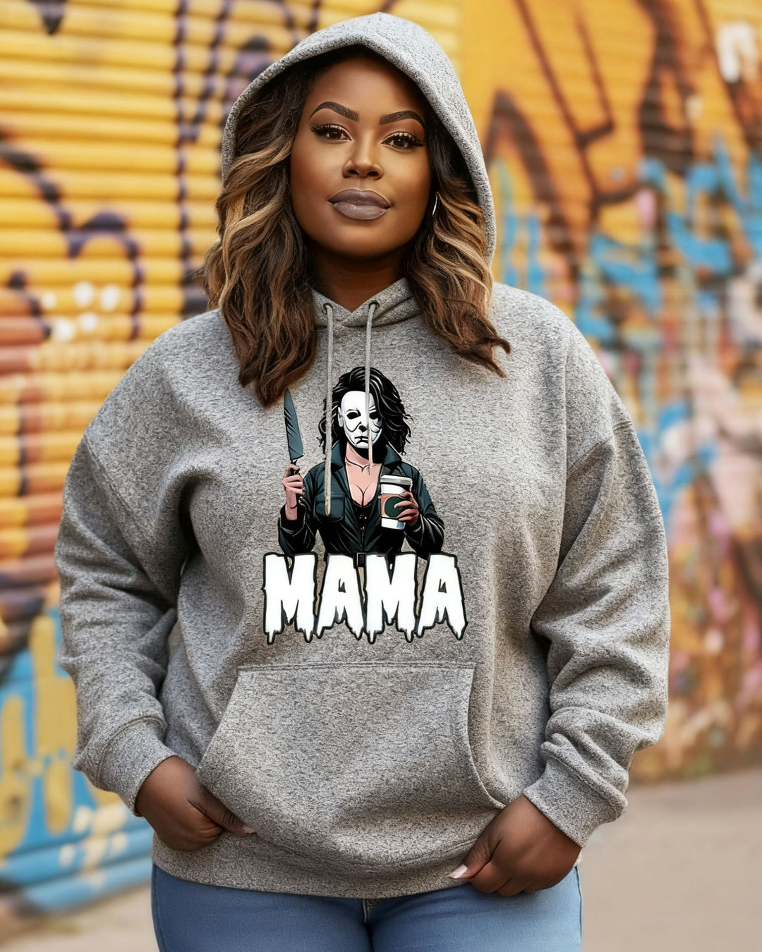 Michael Myers Halloween Mama Cotton Long-sleeved Hoodies
