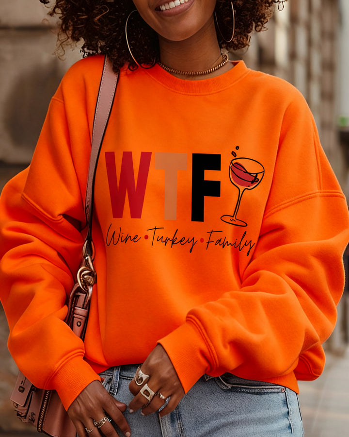 Thanksgiving Gift Crewneck Long Sleeve Sweatshirt