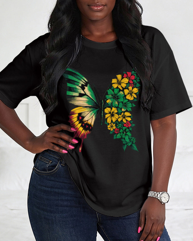 June Festival Reggae Print Cotton Tee