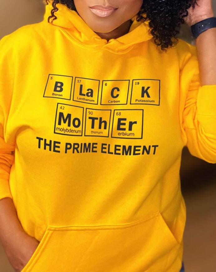 Black Mother Prime Long Sleeves Hoodie