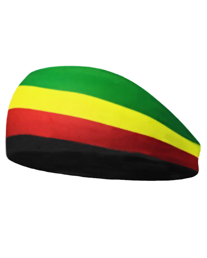 Reggae Color-Stripe Stretch Headband