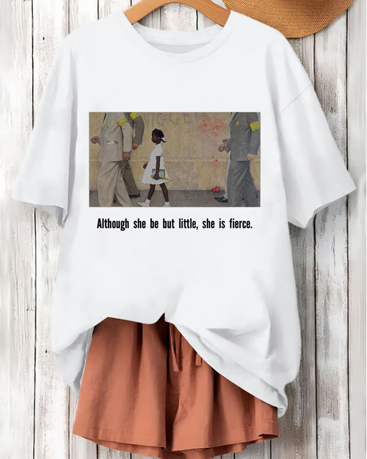 Ruby Bridges PAINTING Prints Cotton Short Sleeve Tshirt