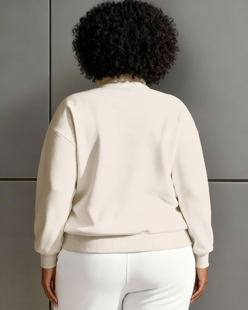 Brown Skin Girl Long Sleeve Sweatshirt