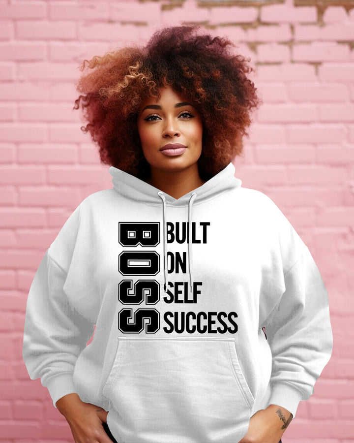 Business Owner Boss Letters Long Sleeve Hoodies