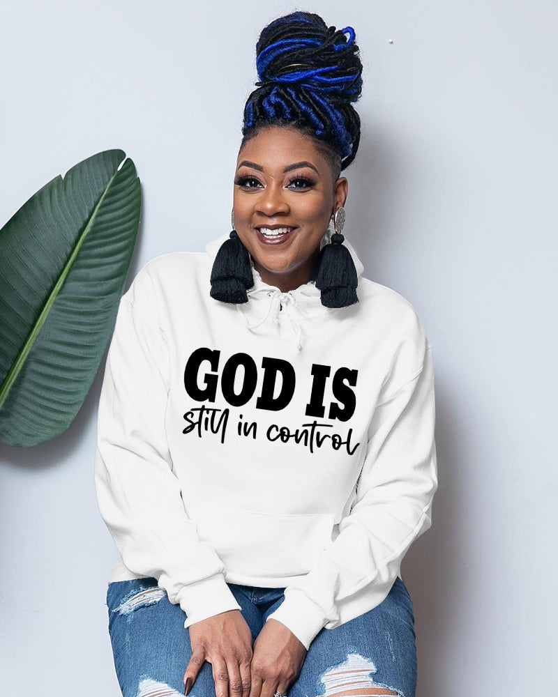 God Is In Control Christian Long Sleeve Hoodies