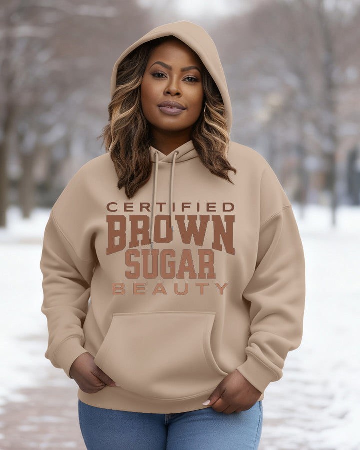 Black Woman's Brown Sugar Long Sleeve Hoodies