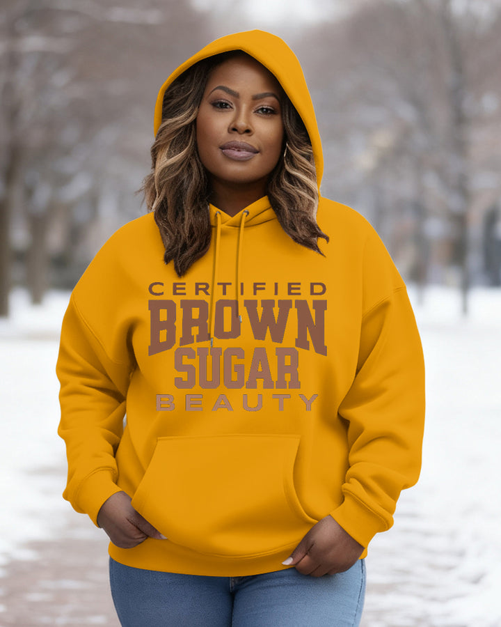 Black Woman's Brown Sugar Long Sleeve Hoodies