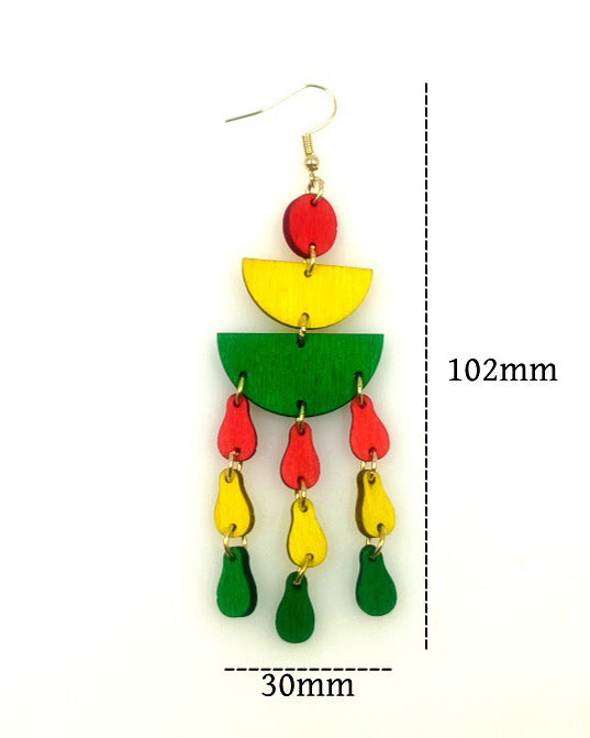 Black History Month Wooden Earrings