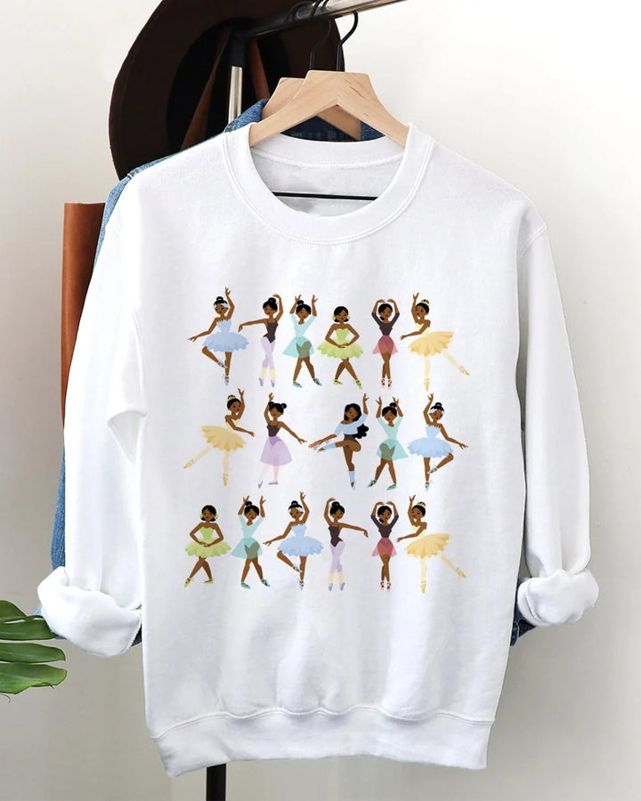 Black Ballerinas Woolen Sweatshirt