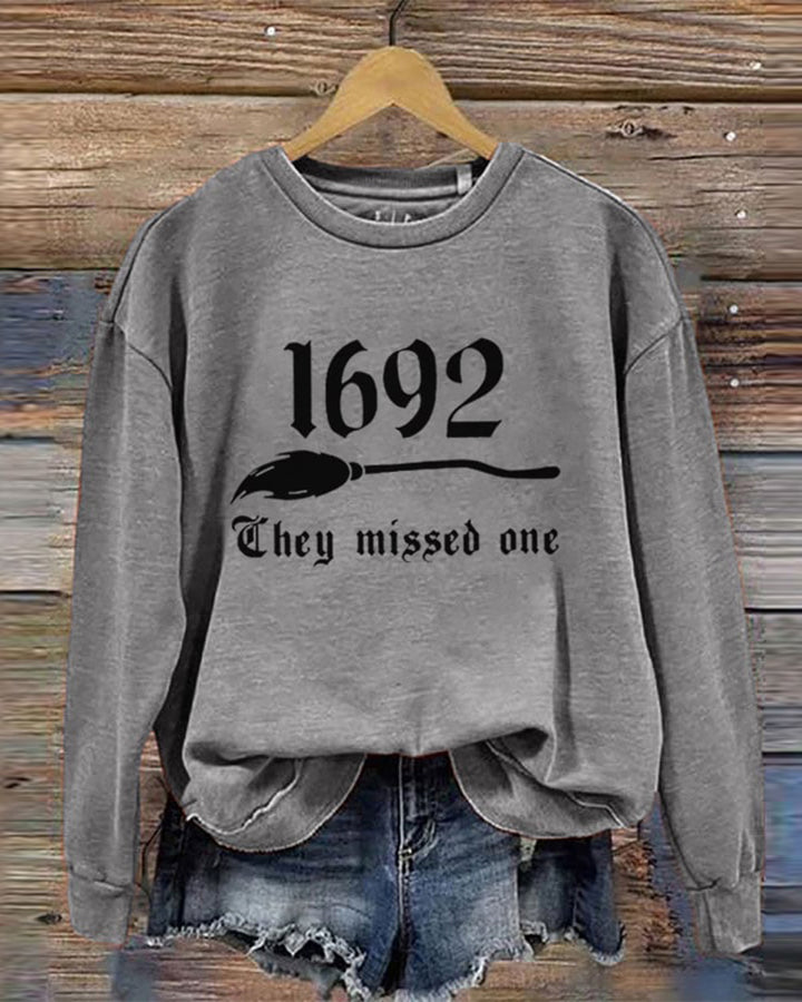 1692 They Missed One Halloween Long Sleeve Sweatshirt
