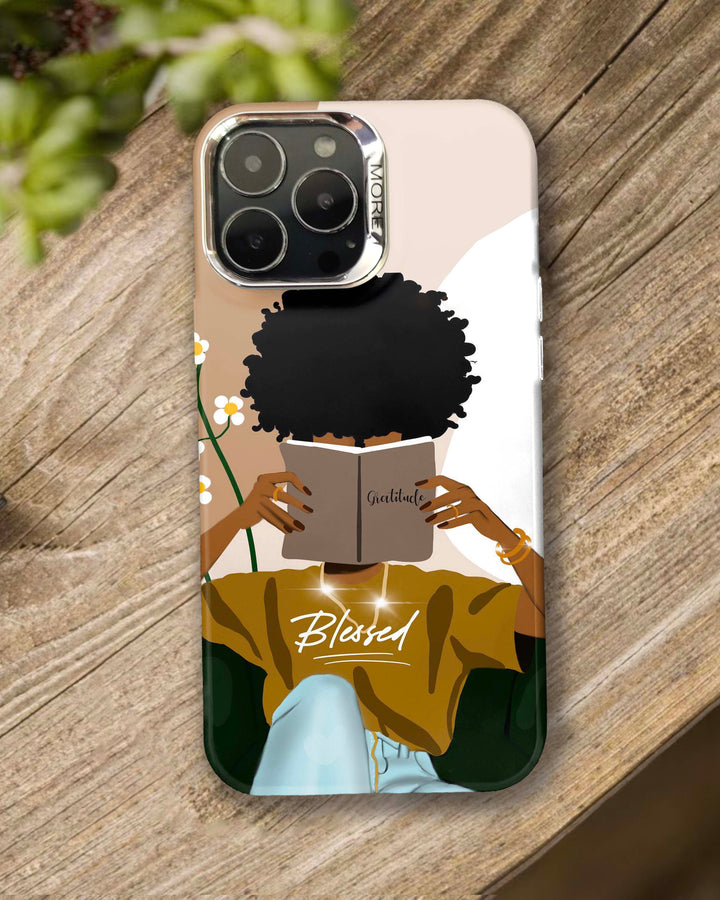 Blessed Afro Girl Print IPhone Case