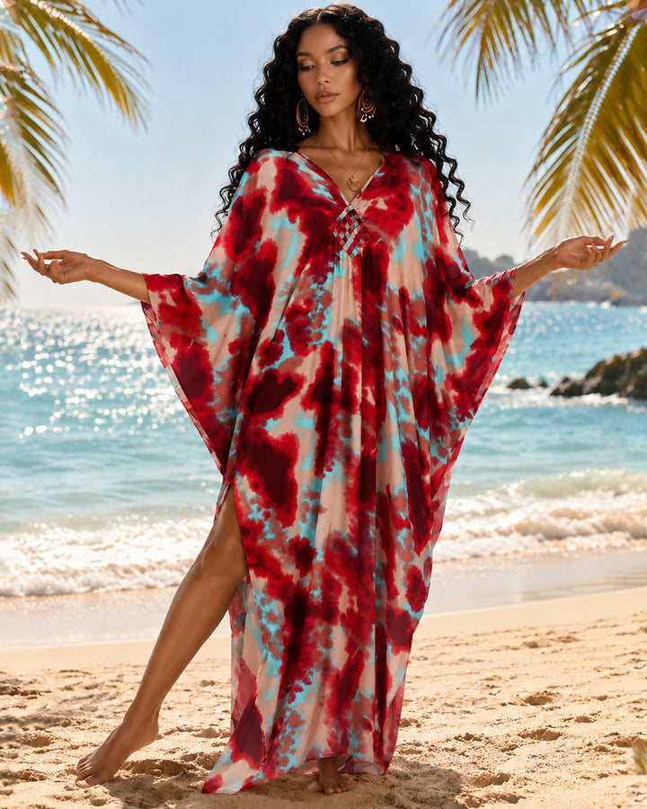 Tie-dye Gradient Cover-Up Dress