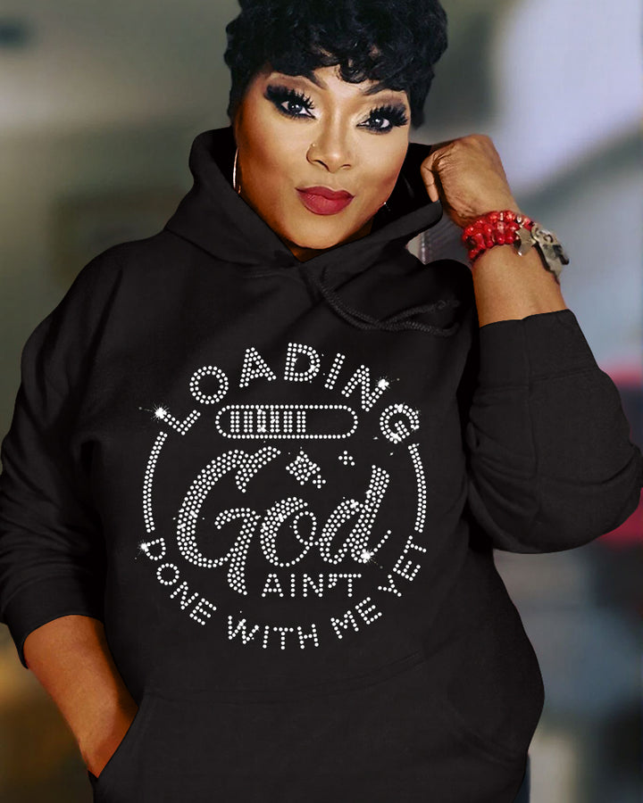 Loading God Ain't Done With Me Yet Printing Long Sleeve Hoodies
