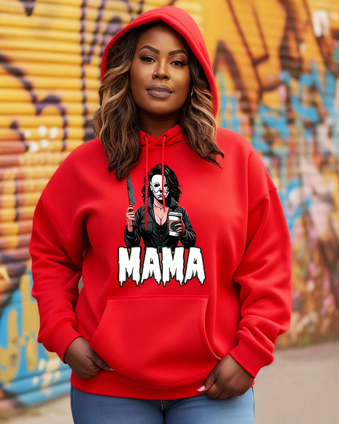 Michael Myers Halloween Mama Cotton Long-sleeved Hoodies