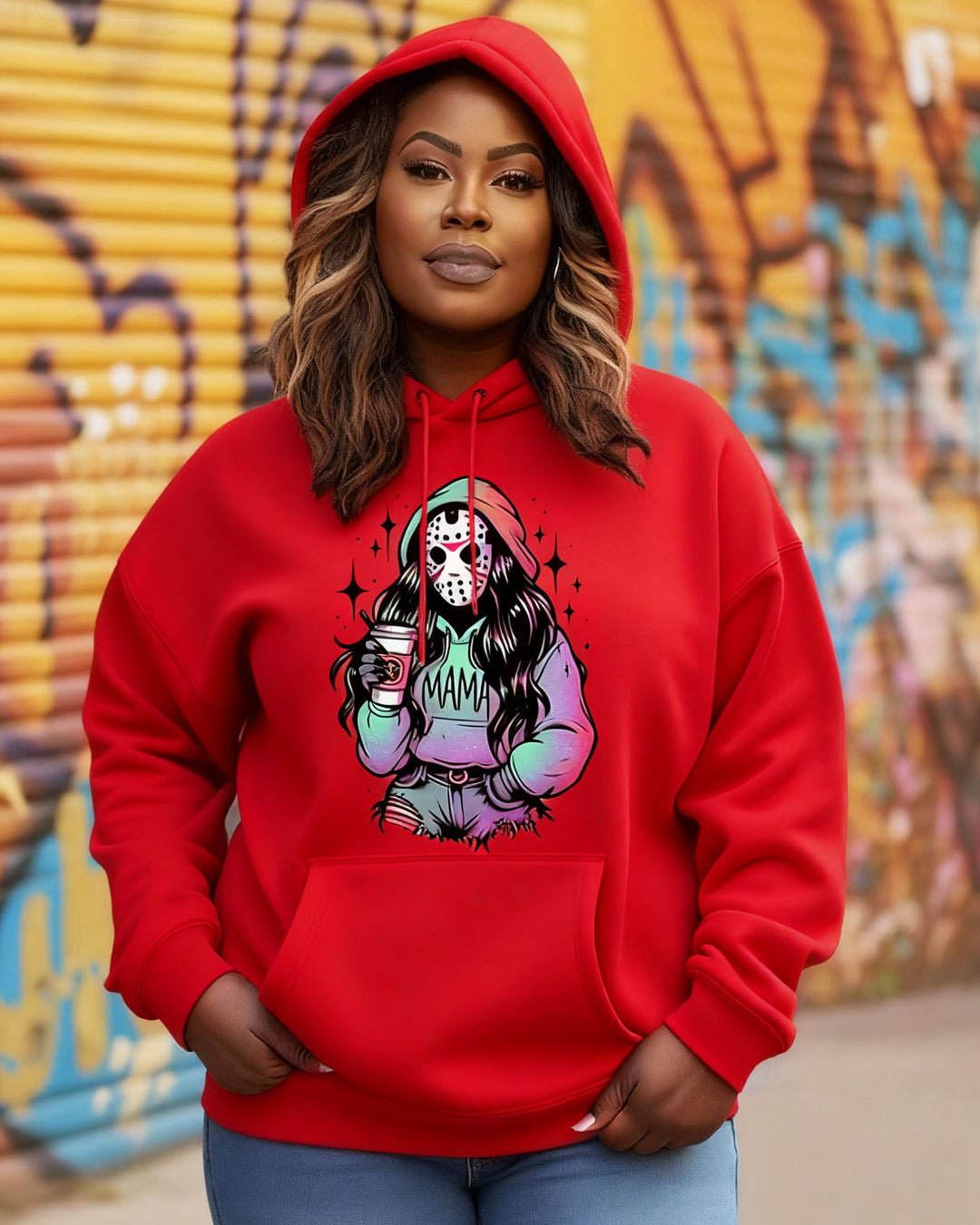 Halloween Killer Mama Cotton Long-sleeved Hoodies