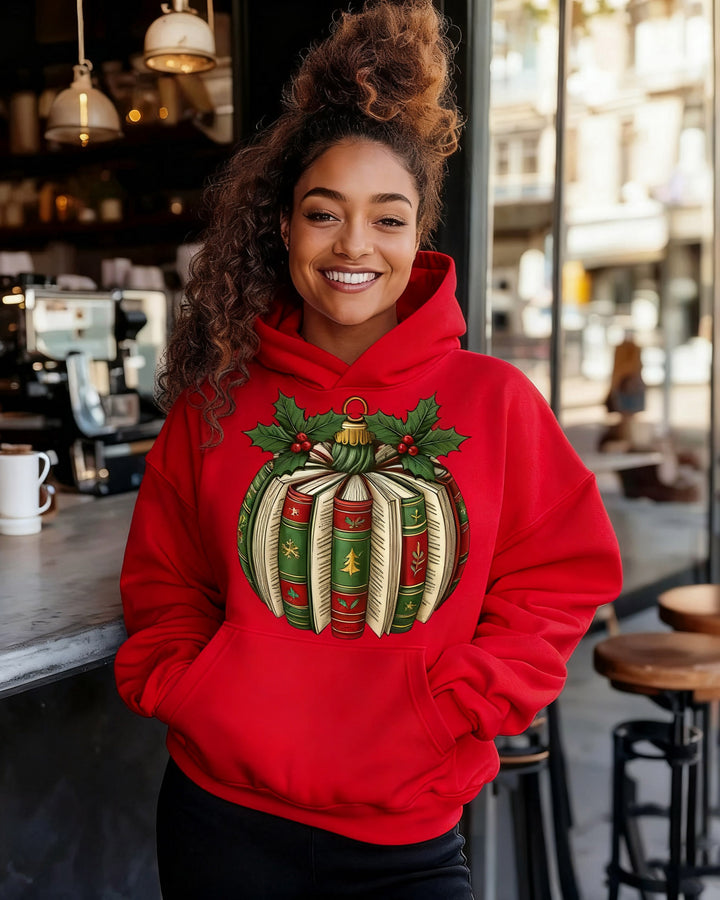 Christmas Book Pumpkin Long-sleeved Hoodies