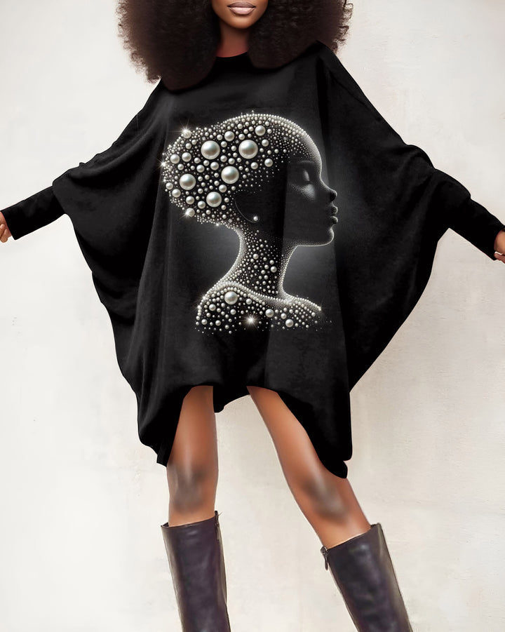 Black Pearl Girl Oversized Tunic
