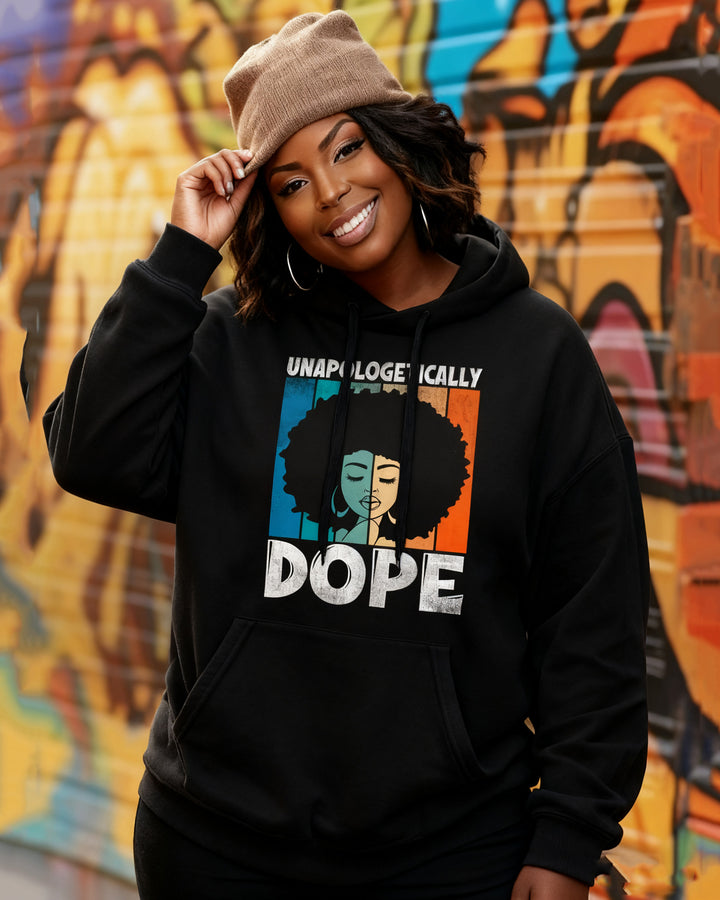 Afro Gir Unapologetically Dope Long Sleeve Hoodies