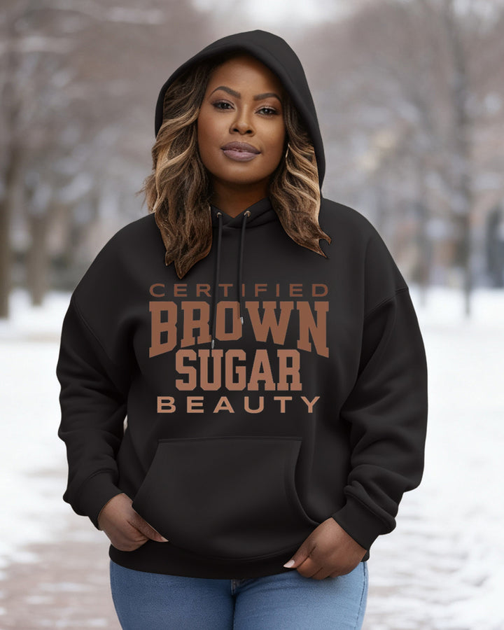 Black Woman's Brown Sugar Long Sleeve Hoodies