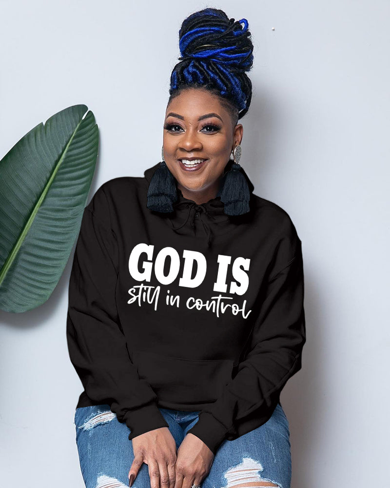 God Is In Control Christian Long Sleeve Hoodies
