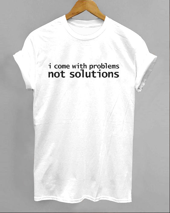 Superpower Problems Not Solutions Short Sleeve Cotton T-Shirt