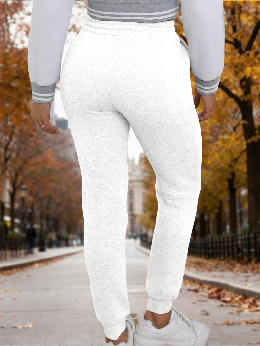 Melanin Gradient Heart Drawstring Waist Side Pockets Jogger Sweatpant