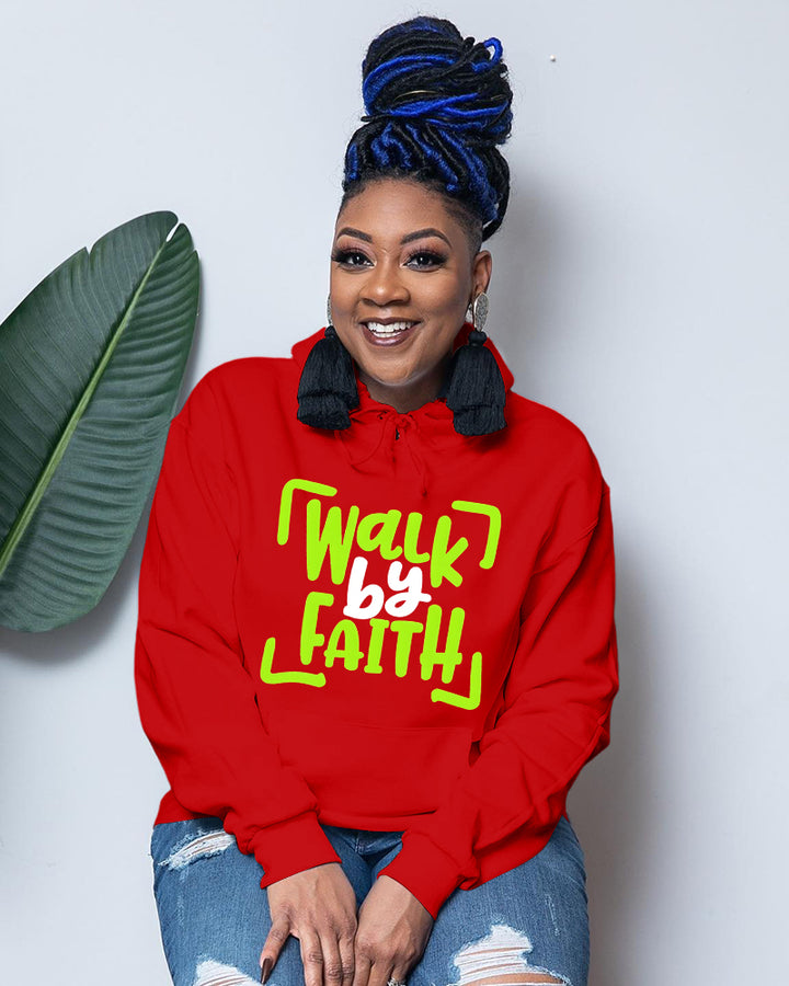Walk By Faith Long Sleeve Hoodies