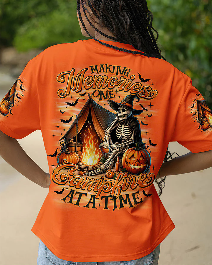 Making Memories One Campfire At A Time Halloween All Over Print T-Shirt