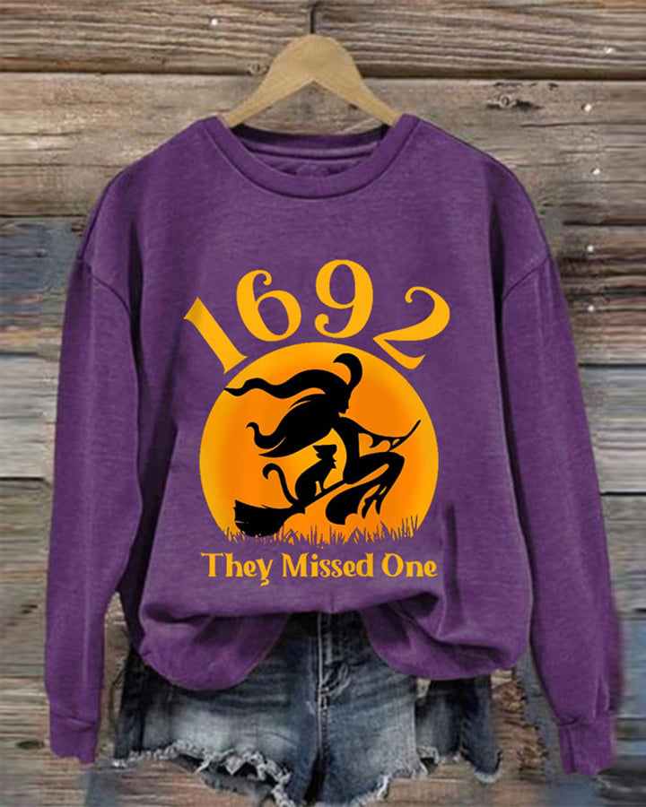 1692 They Missed One Halloween Long Sleeve Sweatshirt