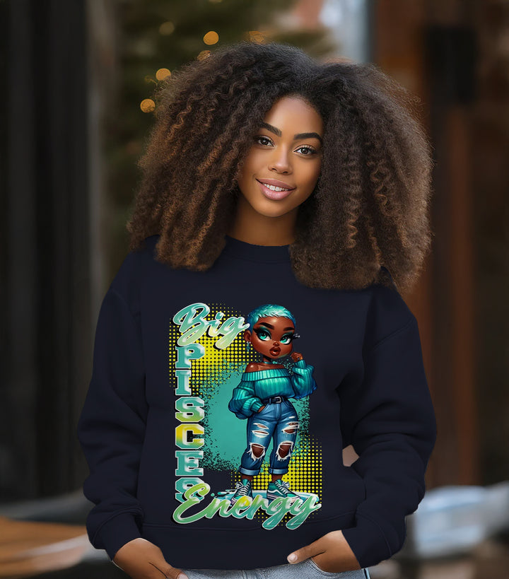 Big Pisces Energy Crewneck Sweatshirt