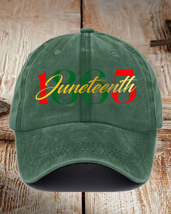 1865 Juneteenth Wash Baseball Cap
