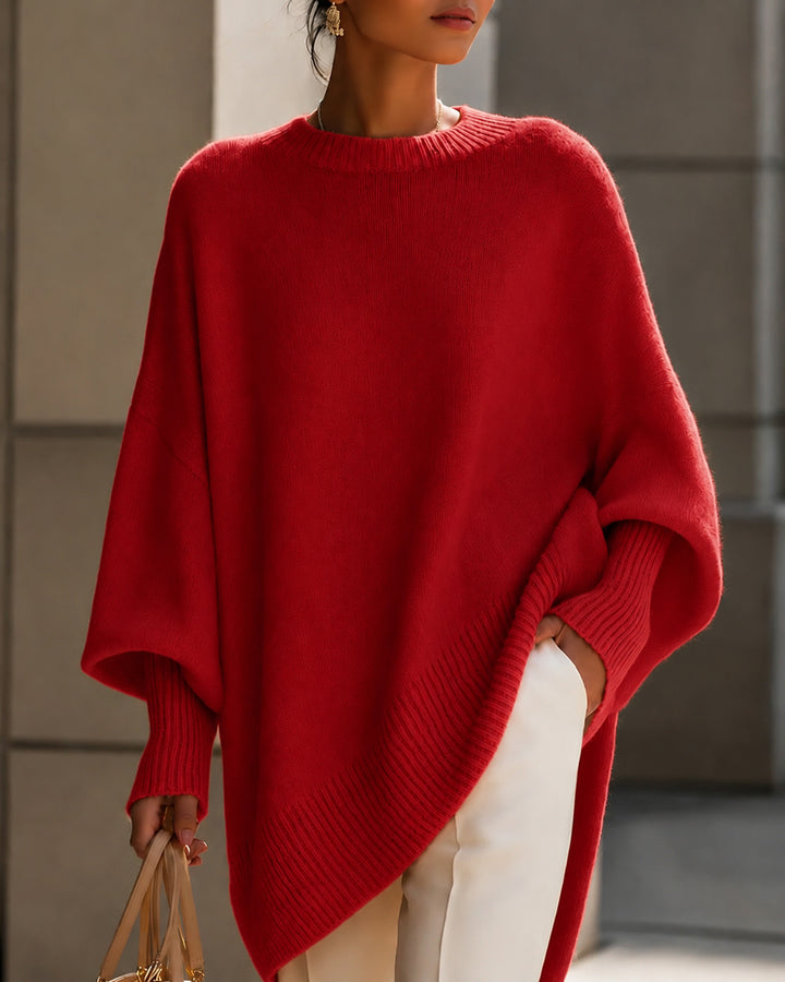 Crew Neck Pullover Loose Knit Sweater