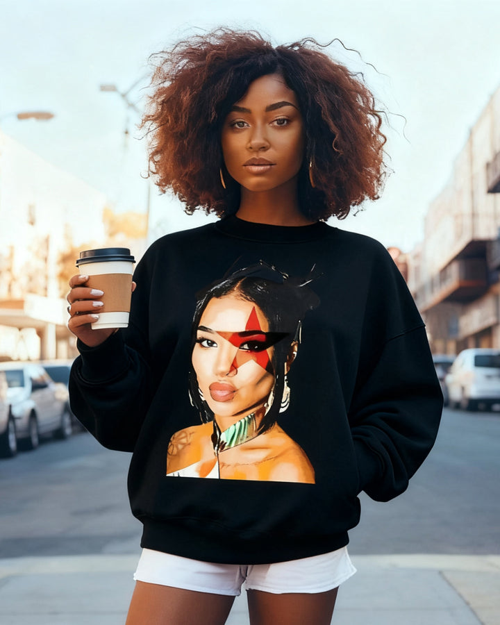 Jhene Music Aiko Crewneck Long Sleeve Sweatshirt