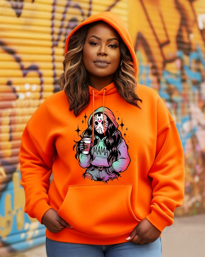 Halloween Killer Mama Cotton Long-sleeved Hoodies