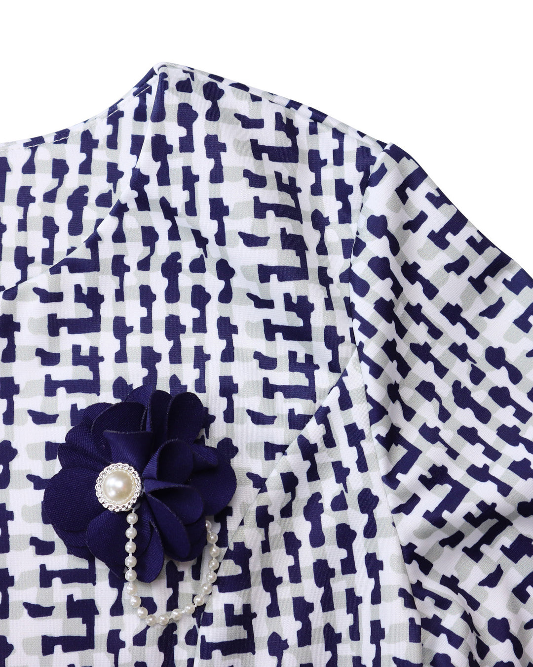 Houndstooth Blazer & Midi Dress 2 Piece Dress Set