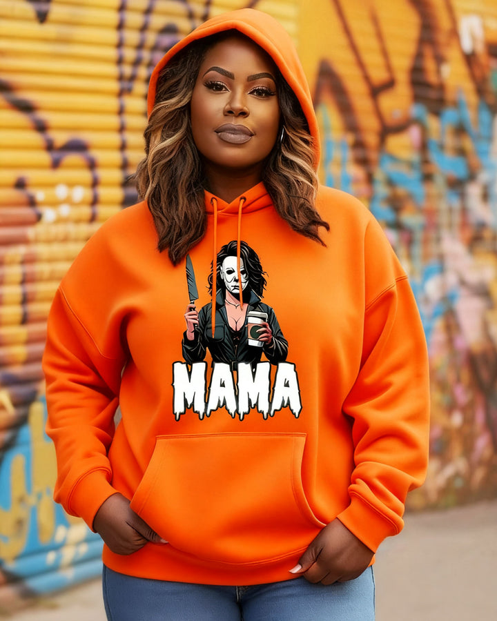 Michael Myers Halloween Mama Cotton Long-sleeved Hoodies