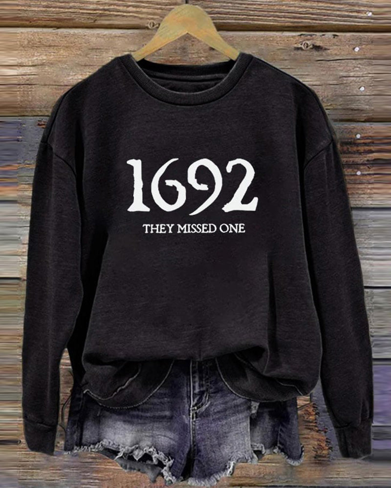 1692 They Missed One Halloween Long Sleeve Sweatshirt