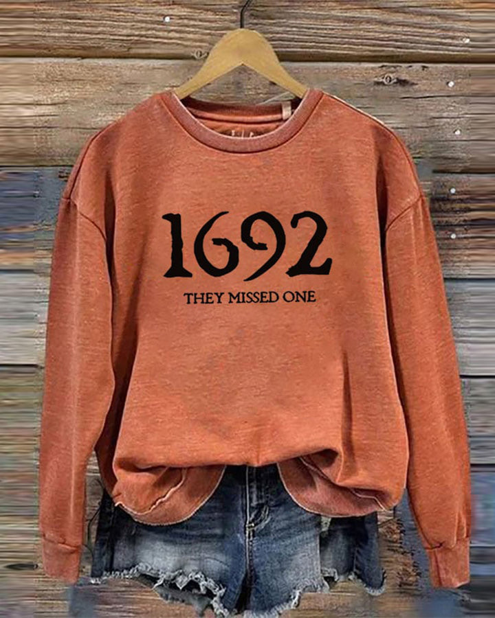 1692 They Missed One Halloween Long Sleeve Sweatshirt