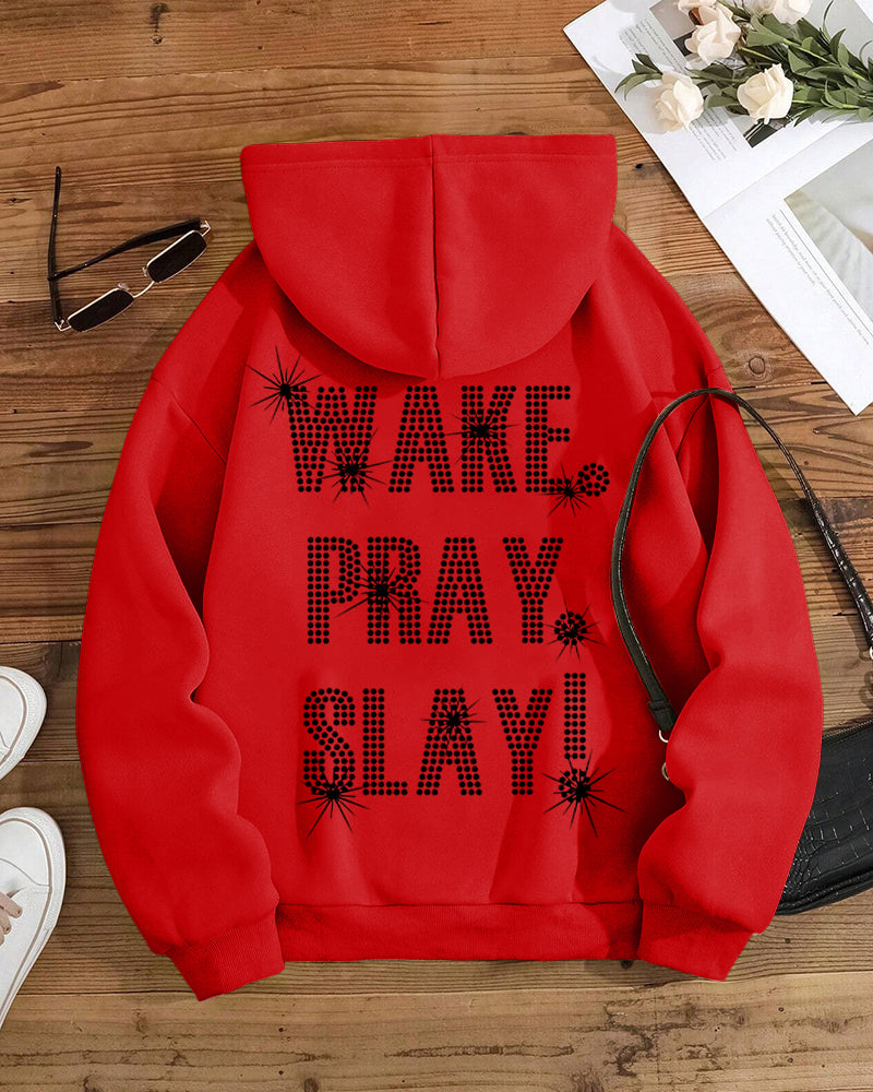 Wake Pray Slay Long Sleeve Hoodies