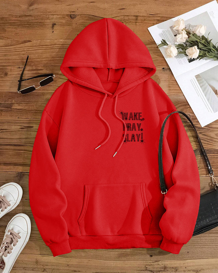 Wake Pray Slay Long Sleeve Hoodies