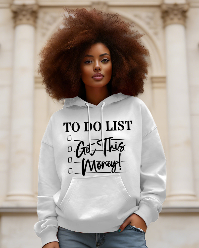 Get This Money Letters Long Sleeve Hoodies