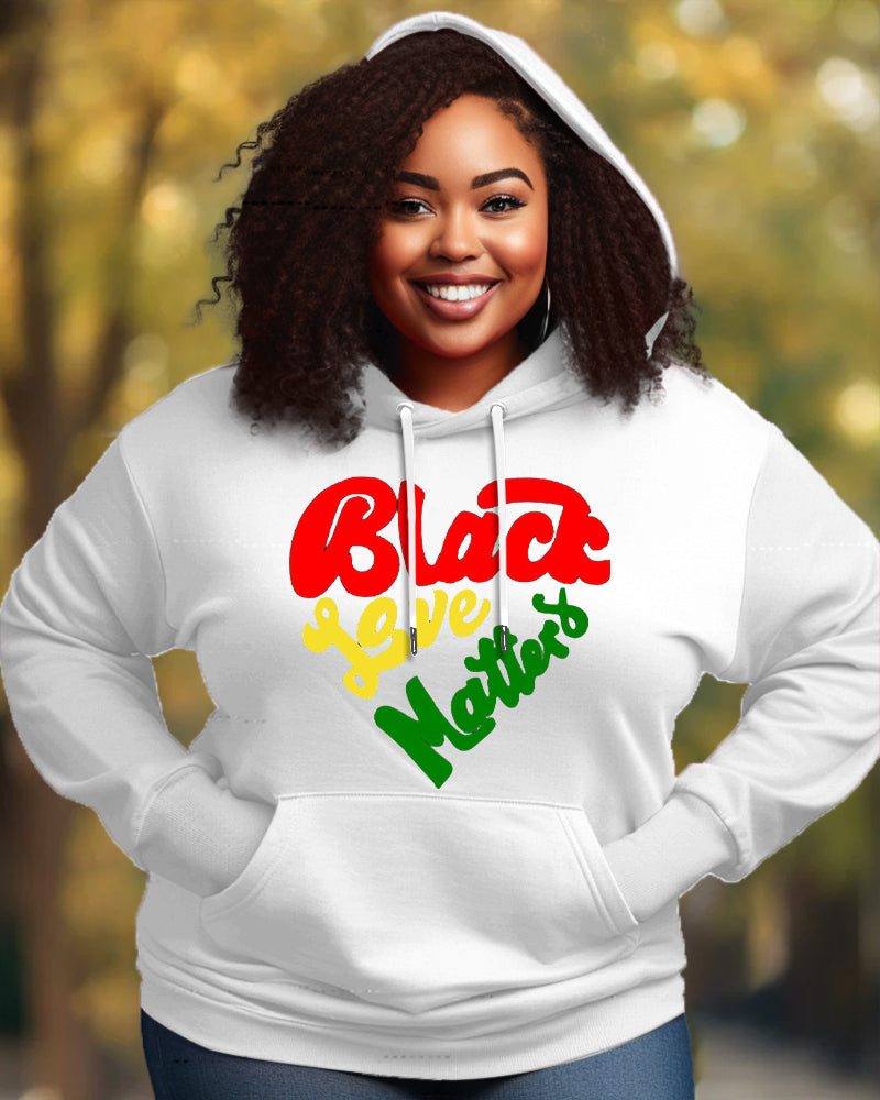 Black Love Matters Long-sleeved Hoodies